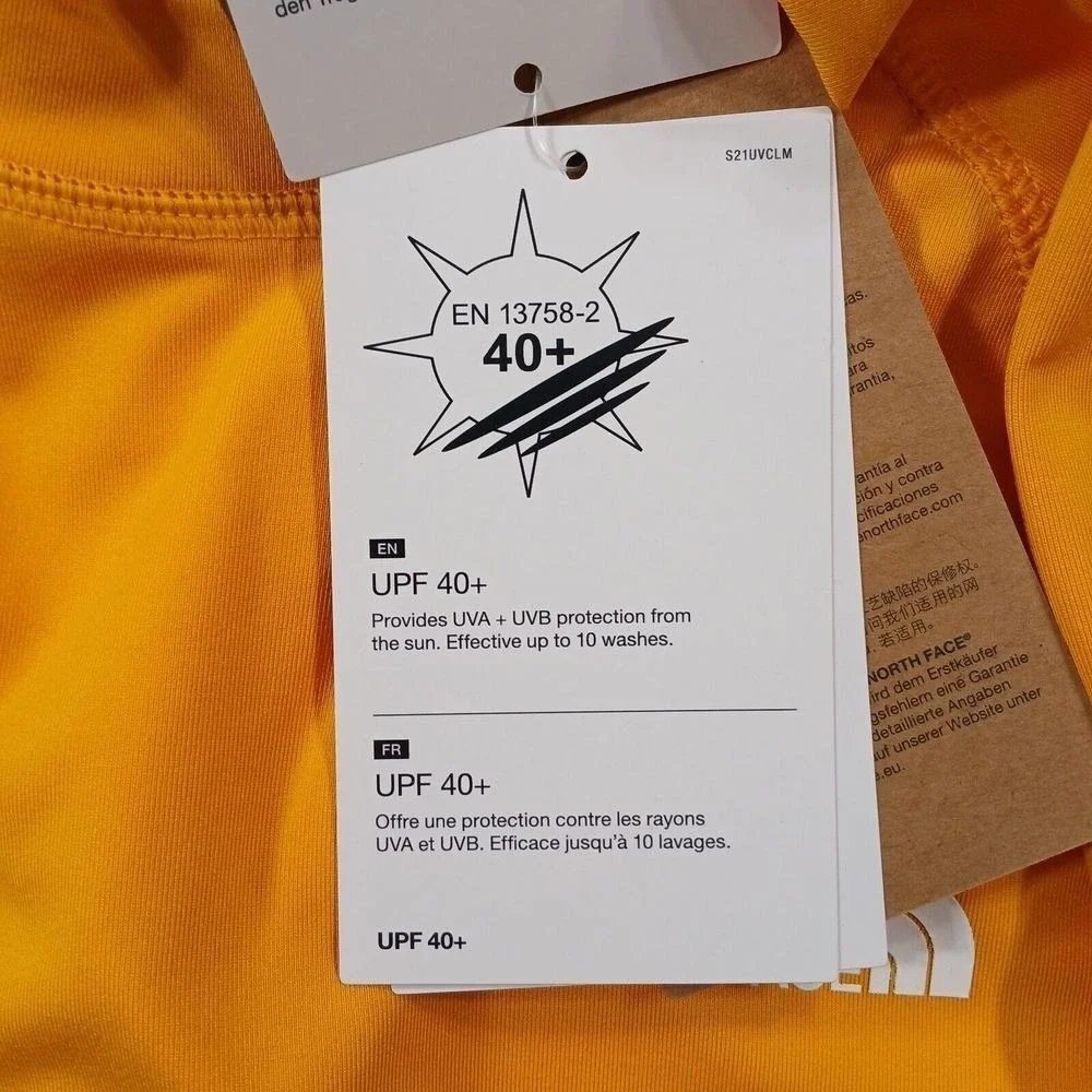 The North Face Class V Water Rashguard Womens XS‎ Summit Gold Long Sleeve $60